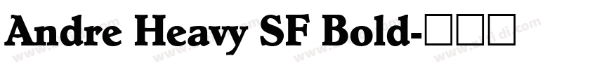 Andre Heavy SF Bold字体转换